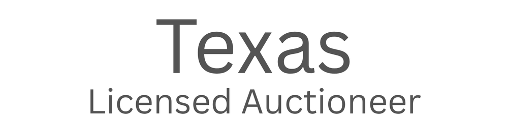 Texas Licensed Auctioneer